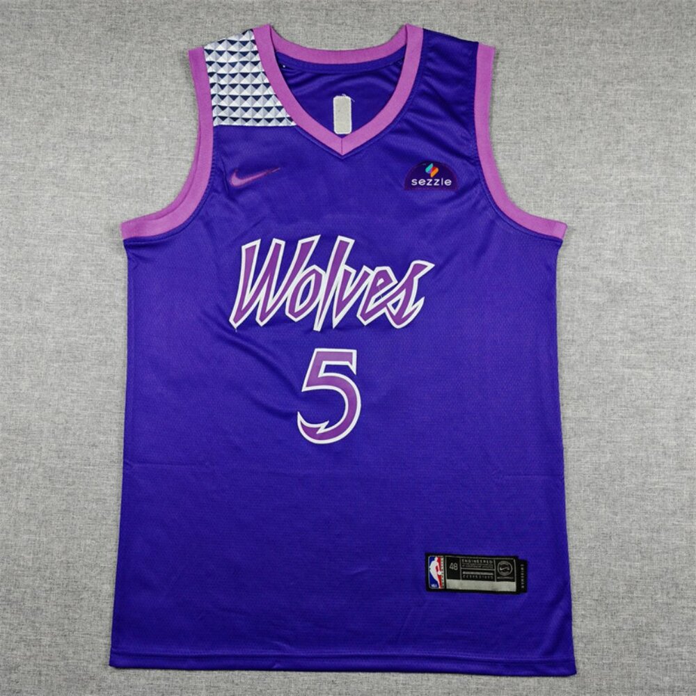 Mens Youths Available Choose Anthony Edwards Purple Jersey Stitched